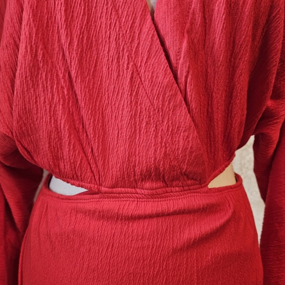 NWT $70 FP Beach Red Stasia Mini Dress- Small - Picture 6 of 9